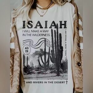 Graphic Tee with Desert Print